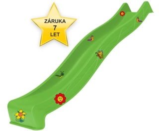 SKLUZAVKA Monkey´s Home Eko-Line přípojkou na vodu světle zelená 2,90 m 7 let záruka + dárek SKLUZAVKA Monkey´s Home Eko-Line přípojkou na vodu světle zelená 2,90 m 7 let záruka + dárek